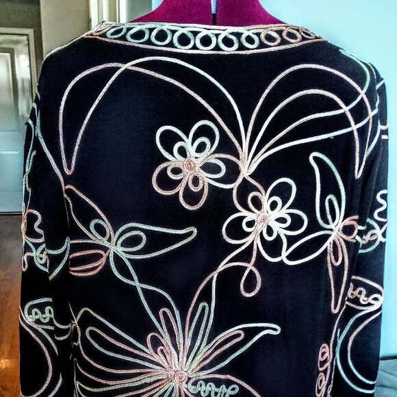 Lauren Michelle Long Cardigan Soutache Ribbon - Picture 4 of 6